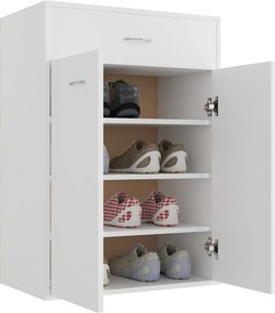 vidaXL Παπουτσοθήκη Λευκή 60 x 35 x 84 εκ. από Επεξ. Ξύλο