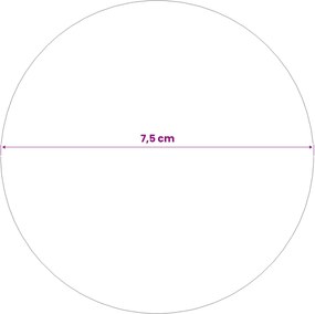 vidaXL Μπάλα Καθρέπτη 6 τμχ. Ø 7,5 εκ. Ασημί Ανοξείδωτο Ατσάλι 201