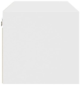 vidaXL Ντουλάπι Τοίχου Λευκό 102x37x35 εκ. με Γυάλινες Πόρτες