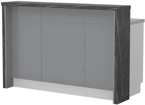 Πάγκος νησίδας Hudson-Μήκος: 150 εκ.-Γκρι-Black Stone