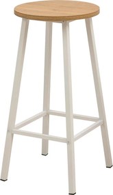 Σκαμπό Λευκό GODER 32x32x65