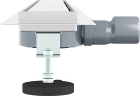 vidaXL Σιφόνι ντους 2-σε-1 με 360° σιφόνι Ασημί 80 cm