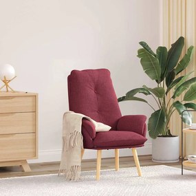 vidaXL Πολυθρόνα Κόκκινο 69 x 74 x 93 εκ. Ύφασμα και Κόντρα Πλακέ