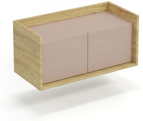 MOBIUS low cabinet 1D color: hikora oak/white DIOMMI V-PL-MOBIUS-SZAFKA NISKA_2D-ANT.RÓŻ DIOMMI-60-22417
