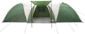 vidaXL Οικογενειακή σκηνή θόλος 8 ατόμων πράσινο αδιάβροχο