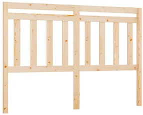 vidaXL Κεφαλάρι Κρεβατιού 156 x 4 x 100 εκ. από Μασίφ Ξύλο Πεύκου