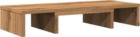 vidaXL Βάση Οθόνης Ρυθμιζ. Αρτισιανή Δρυς 60x24x10,5 εκ. Επεξεργ. Ξύλο