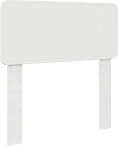 vidaXL Σκελετός Κρεβατιού Λευκό 90 x 190 cm Επεξεργασμένο ξύλο