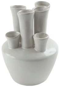 Βάζο Tubes 61858 18cm White Ceramic