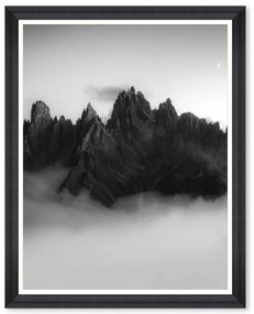 Κάδρο Tre Cime Di Lavaredo FA13472 60x75cm Black-White MindTheGap Κάθετοι Wood, Glass