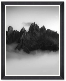 Κάδρο Tre Cime Di Lavaredo FA13472 60x75cm Black-White MindTheGap Κάθετοι Ξύλο,Γυαλί