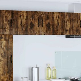 vidaXL Ντουλάπα Κουζίνας με ράφι 2 pcs Καπνιστό Δρύς 50 x 31 x 40 εκ.