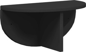 vidaXL Ράφι Τοίχου 2 pcs Μαύρο 38 x 19 x 19 εκ Επεξεργασμένο ξύλο