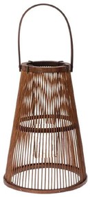 Φανάρι Κωνικό 012.862233153 14x35cm Brown Wood