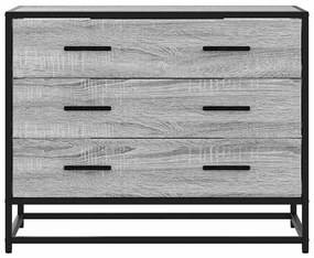 Ντουλάπι συρταριών Γκρι Sonoma 70x41x56 cm Ξύλινη κατασκευή - Γκρι