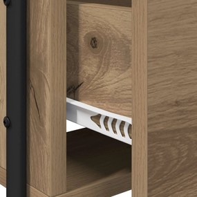 vidaXL Τραπέζι περιποίησης Artisan Δρυς Επεξεργασμένο Ξύλο