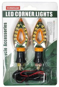 Wenchang Φλας Μηχανής σετ 2τμχ 12V - Motorcycle LED Replacement Globe Corner Lights