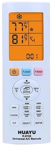 K-6100 Universal Τηλεχειριστήριο κλιματιστικών με 4000 κωδικούς και Ένδειξη Θερμοκρασίας Χώρου HUAYU