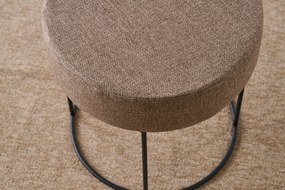 Πουφ Σκαμπό Καφέ DIDIM 40x40x40