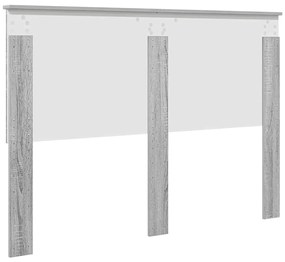 vidaXL Κεφαλάρι Γκρίζο Σονομα 140 cm Επεξεργασμένο ξύλο