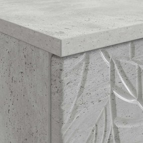 vidaXL Γραφείο Γκρι Σκυροδέματος 142,5 x 50 x 75 εκ.