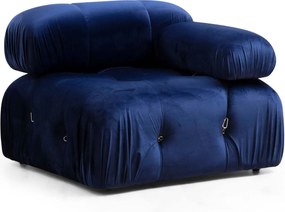 Corner Sofa Bubble Velvet Blue L1-O1-1R-PUF Velvet Blue