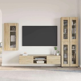 vidaXL Σετ επίπλου τηλεόρασης FLORIN 3 τμχ. Δρύς Sonoma