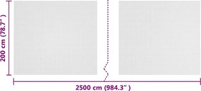 vidaXL Δίκτυο Έντομα Λευκό 2 x 25 m Πολυαιθυλένιο