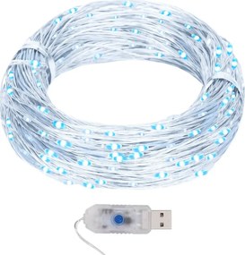 vidaXL Φωτάκια Ψείρες LED Ψυχρό Λευκό 40 μ. 400 LED με 8 Λειτουργίες
