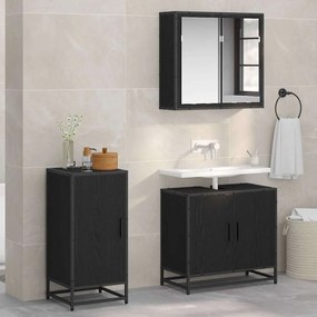 vidaXL Πλαϊνό γραφείο Μαύρη Οξυά 35,5 x 35 x 76 εκ