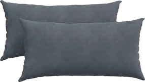 vidaXL Μαξιλάρι Καναπέ 2 pcs Σκούρο Γκρι 80 x 40 cm