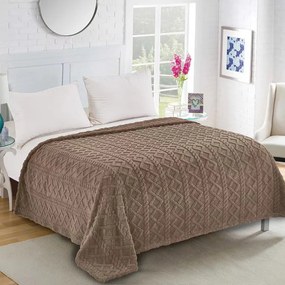 Κουβέρτα Fleece Μονή (160x220) Silk Fashion Chocolate