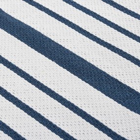 vidaXL Χαλί Ναυτικό Μπλε 100 x 300 εκ. Βαμβακερό