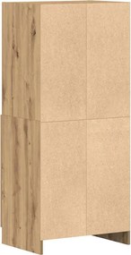 vidaXL Ντουλάπι Κουζίνας Αρτισιανή Δρυς 57x41,5x131,5 εκ. Επεξεργ.Ξύλο