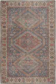 Χαλί Plumeria 3505 Terra-Beige-Blue Βιοκαρπέτ 80X220cm