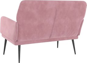 vidaXL Πάγκος Ροζ 108 x 79 x 79 εκ. Βελούδινος