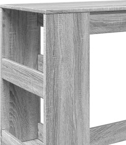 vidaXL Τραπέζι Μπαρ Γκρι Sonoma 90x40x103,5 εκ. από Επεξεργ. Ξύλο