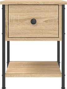 vidaXL Κομοδίνα 2 τεμ. Sonoma Δρυς 34x35,5x45εκ από Επεξεργασμένο Ξύλο