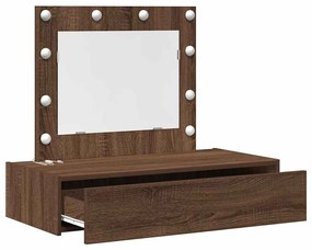 vidaXL Τραπέζι περιποίησης Καφέ 83 x 40 x 70 εκ Επεξεργασμένο ξύλο
