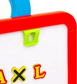 vidaXL Παιδικό Καβαλέτο 2 σε 1 με Μαυροπίνακα και Λευκό Πίνακα
