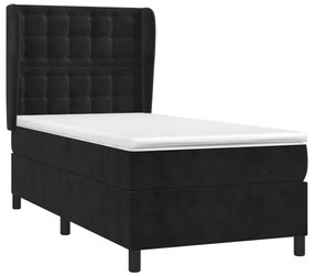 ΚΡΕΒΑΤΙ BOXSPRING ΜΕ ΣΤΡΩΜΑ ΜΑΥΡΟ 90X190 ΕΚ. ΒΕΛΟΥΔΙΝΟ 3129425