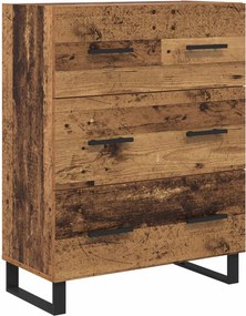 vidaXL Highboard 2 pcs Παλιό ξύλο 69,5 x 34 x 180 εκ.