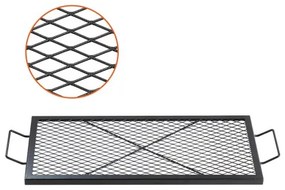 VEVOR 32" Rectangle Cooking Grate Fire Pit Grill Grate X-Marks Heavy-Duty Steel