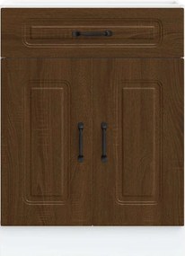 vidaXL ντουλάπι βάσης κουζίνας Kalmar Καφέ δρυς Επεξεργασμένο Ξύλο