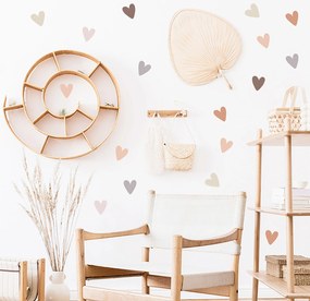 Αυτοκόλλητα Τοίχου Boho Hearts 90x90εκ. Sipo SIP-WS63041