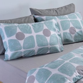 Σεντόνια Υπέρδιπλα (Σετ) Nef-Nef Homeware Casual Coreo Aqua