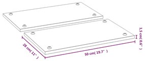vidaXL Καλύμματα Εστιών Κουζίνας 2 Τεμ. 50 x 28 x 1,5 εκ. από Μπαμπού