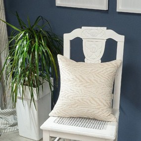 Μαξιλαροθήκη Διακοσμητική Vicenza 01 Ecru Teoran 43X43 Cotton-Polyester