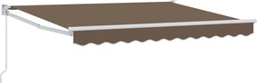 vidaXL Αναδιπλούμενη τέντα Taupe 4 x 2 m
