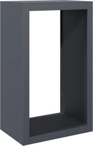 vidaXL Ράφι Καυσόξυλων Ανθρακί 60x40x100 εκ. Ατσάλινο